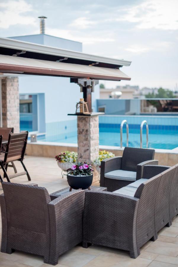 Ferienwohnung Luxury Penthouse With Private Pool Preveza Exterior foto